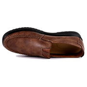 menico men large size retro color soft sole casual driving shoes