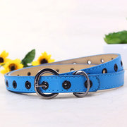 New Children Candy Color Thin Belt Pressure Steam Eye Hollow PU waistband Other Image
