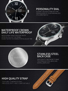 18 Colors Faux Leather Quartz Watches Other Image