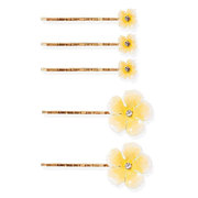 Gold-plated Flower Hair Clip Other Image