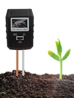 3-в-1 измеритель влажности почвы PH-метр комнатные растения Сад лужайка свет Датчик почва Монитор