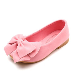 Filles Suede Bowknot Decor Comfy Wearable Casual Loafers
