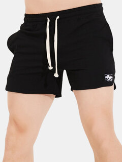 Patched Design Cozy Workout Loungewear Shorts Other Image